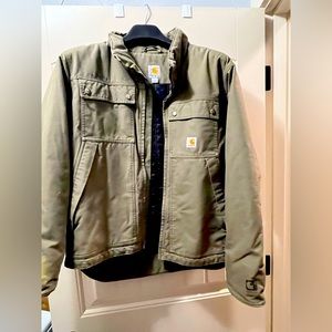 Mens Carhartt olive heavy jacket